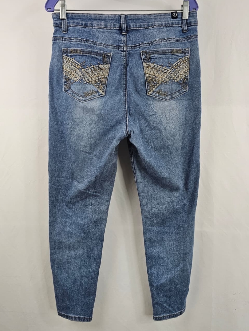 Our Republic For All Embellished Medium Wash High Rise Skinny Jeans, 12
